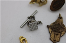 Various Cufflinks, Pins, Belt Buckle & other Golf Theme Items From The Collection of Jacky Cupit
