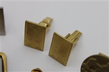 Various Cufflinks, Pins, Belt Buckle & other Golf Theme Items From The Collection of Jacky Cupit
