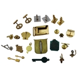Various Cufflinks, Pins, Belt Buckle & other Golf Theme Items From The Collection of Jacky Cupit