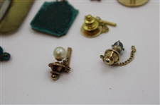 Various Cufflinks, Pins, Belt Buckle & other Golf Theme Items From The Collection of Jacky Cupit