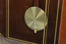Jacky Cupit Gifted Walnut Bulova Westminster Chiming Clock for 1963 US Open Runner-Up Finish