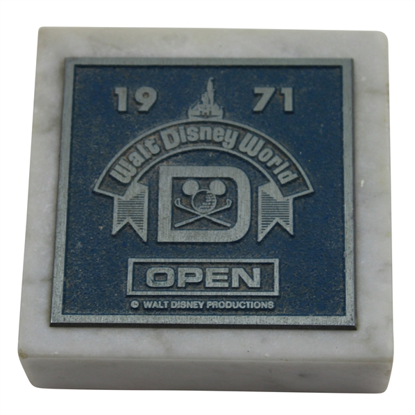 Jacky Cupits 1971 Walt Disney World Open Paperweight - Jack Nicklaus Win