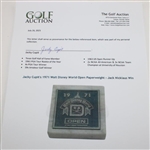 Jacky Cupit's 1971 Walt Disney World Open Paperweight - Jack Nicklaus Win