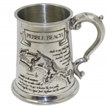 Pebble Beach Golf Links Course Layout/Scorecard Pewter Golf Tankard - Made in England