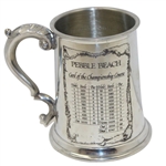 Pebble Beach Golf Links Course Layout/Scorecard Pewter Golf Tankard - Made in England