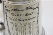 Pebble Beach Golf Links Course Layout/Scorecard Pewter Golf Tankard - Made in England