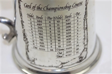 Pebble Beach Golf Links Course Layout/Scorecard Pewter Golf Tankard - Made in England