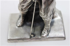 Vintage Bobby Jones Silvered Metal Putting Statue by Weidlich Brothers WB