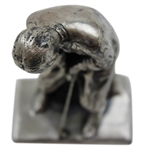 Vintage Bobby Jones Silvered Metal Putting Statue by Weidlich Brothers WB