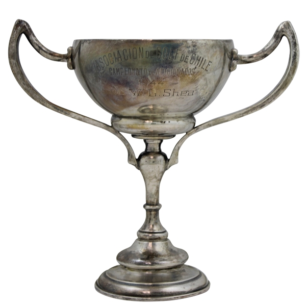 1944 Asociacion De Golf De Chile Campeonato De Aficionados Ganador W. L. Shea Trophy