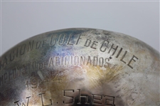 1944 Asociacion De Golf De Chile Campeonato De Aficionados Ganador W. L. Shea Trophy