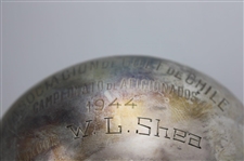 1944 Asociacion De Golf De Chile Campeonato De Aficionados Ganador W. L. Shea Trophy