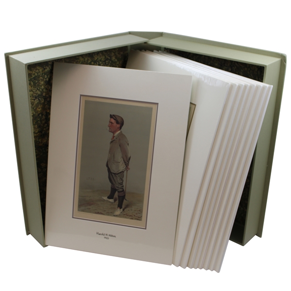 Complete Set Of Vanity Fair Golf Prints 1890-1910 In Original Box