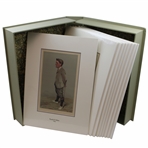 Complete Set Of Vanity Fair Golf Prints 1890-1910 In Original Box