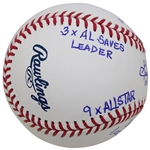 MLB HOF Pitcher Goose Gossage Signed Rawlings Official Baseballs w/Full Stats Inscriptions JSA ALOA