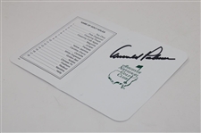 Arnold Palmer Signed Augusta National Scorecard JSA ALOA