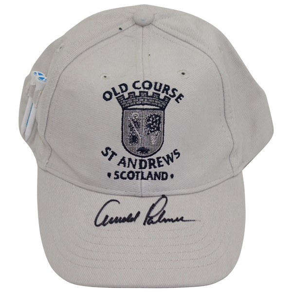 Arnold Palmer Signed St. Andrews Grey Hat JSA ALOA