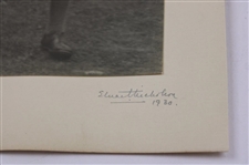 1930 Bobby Jones Mid-Swing at The Open Championship at Hoylake Platinotype Photo - Signed By Photographer