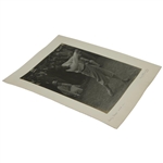 1930 Bobby Jones Mid-Swing at The Open Championship at Hoylake Platinotype Photo - Signed By Photographer
