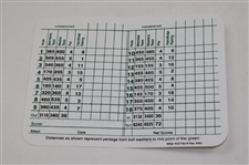 Nick Faldo Signed Augusta National GC Scorecard JSA ALOA