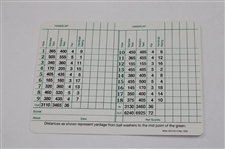 Gary Player Signed Augusta National GC Scorecard JSA ALOA