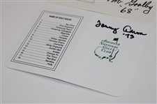 Bob Goalby, Charles Coody & Tommy Aaron Signed Augusta National GC Scorecards JSA ALOA