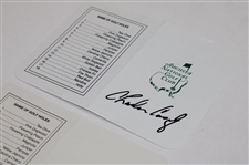 Bob Goalby, Charles Coody & Tommy Aaron Signed Augusta National GC Scorecards JSA ALOA