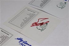 Billy Casper, Fuzzy Zoeller & Gay Brewer Signed Augusta National GC Scorecards JSA ALOA
