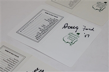 George Archer, Doug Ford & Jack Burke Signed Augusta National GC Scorecards JSA ALOA