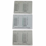 George Archer, Doug Ford & Jack Burke Signed Augusta National GC Scorecards JSA ALOA