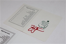 Zach Johnson, Adam Scott & Mark O'Meara Signed Augusta National GC Scorecards JSA ALOA