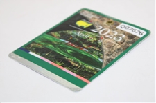 Jon Rahm Signed 2023 Masters Tournament SERIES Badge #Q07676 JSA ALOA
