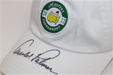 Arnold Palmer Signed 2012 Masters Logo White Hat JSA ALOA
