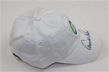 Arnold Palmer Signed 2012 Masters Logo White Hat JSA ALOA
