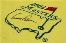 Arnold Palmer Signed 2002 Masters Tournament Embroidered Flag JSA ALOA