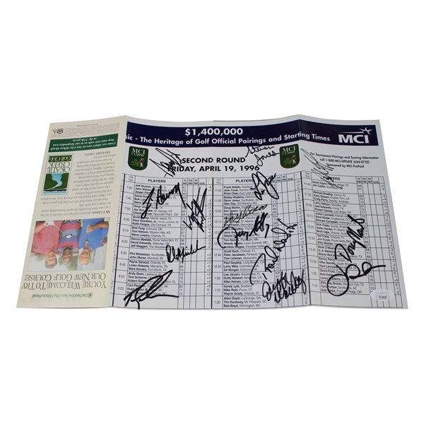 Multi Signed 1996 Friday Pairing Sheet JSA #YY23059