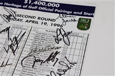 Multi Signed 1996 Friday Pairing Sheet JSA #YY23059