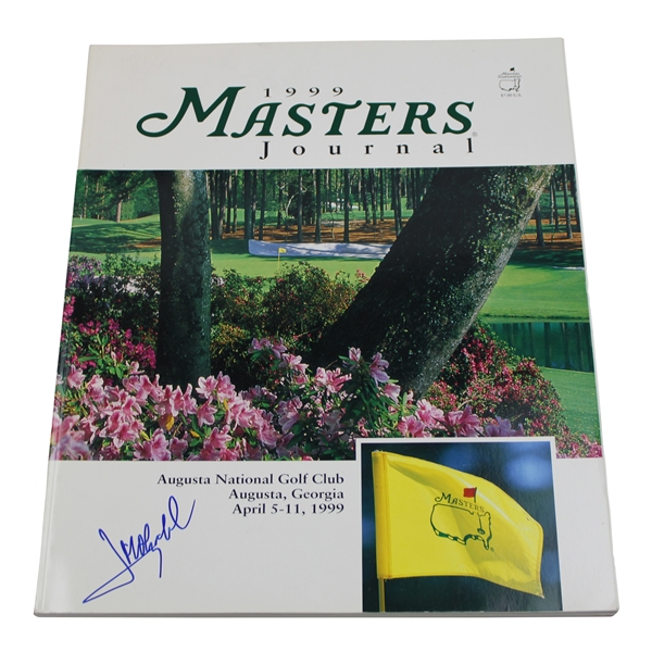 Jose Maria Olazabal Signed 1999 Masters Journal JSA ALOA