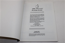 Mark O'Meara Signed 1998 Masters Players Guide JSA ALOA