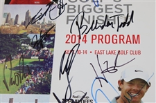 Multi Signed 2014 Tour Championship Program JSA ALOA
