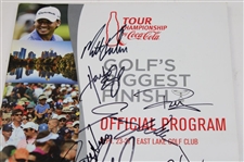 Multi Signed 2015 Tour Championship Program JSA ALOA