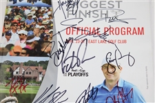 Multi Signed 2015 Tour Championship Program JSA ALOA