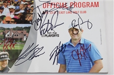 Multi Signed 2015 Tour Championship Program JSA ALOA
