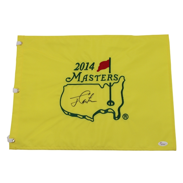 President Jimmy Carter Signed 2014 Masters Tournament Embroidered Flag JSA #Y77472