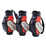 Larry Mize, Mike Weir & Sandy Lyle Signed PGA Tour Mini Golf Bags JSA ALOA