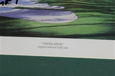 Gary Player Signed Augusta National Golf Club 'Undulation' Print - Framed JSA ALOA