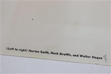1949 Horton Smith, Herb Graffis & Walter Hagen Wilson Staff Advisory Photo