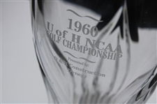 Jacky Cupit's 1960 U of H NCAA Golf Championship Glass Trophy Vase