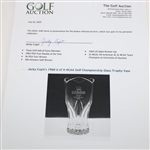 Jacky Cupit's 1960 U of H NCAA Golf Championship Glass Trophy Vase