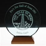 Jacky Cupits 1983 East Texas Oil Mens Pro Am Classic Pros Pro Hall Of Fame Glass Trophy